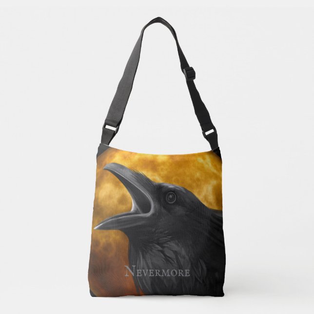 Sac de corps croisé Raven Nevermore (Devant)
