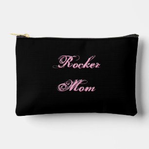 Sac de cosmétiques Rocker Mom (Noir et Rose)