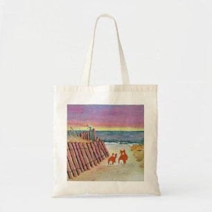 sac de coucher du soleil de corgi
