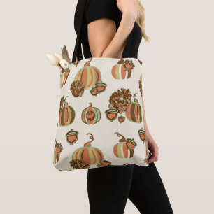 Sac de courses citrouille fantaisiste