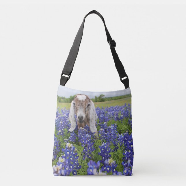 Sac de Crossbody de Bluebonnet de chèvre de bébé (Devant)