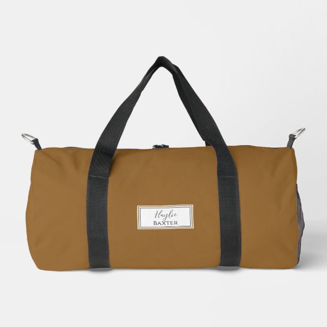 Sac de danse Gym | Monogramme Initiales Nom Duffle (Recto)