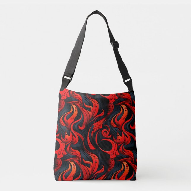 Sac de design rouge et noir (Devant)