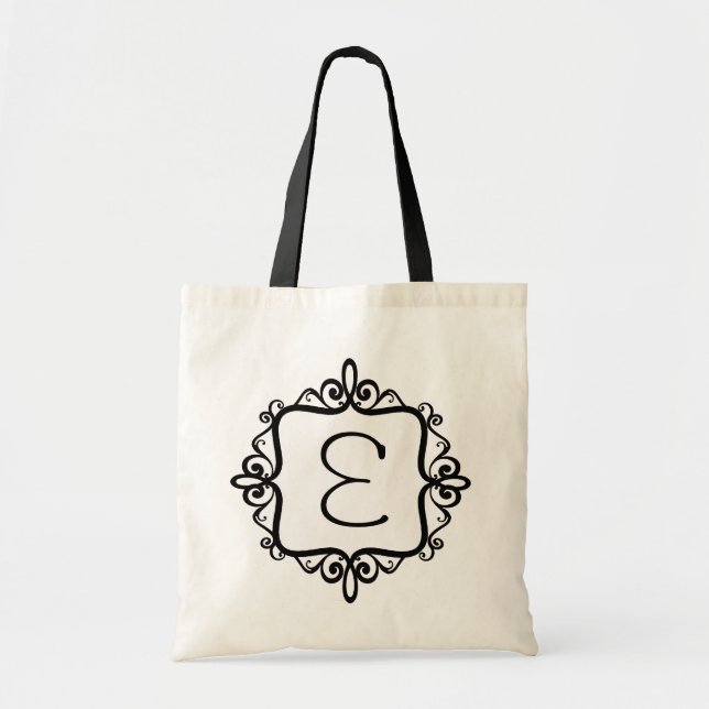 Sac de faveur de mariage de monogramme (Devant)