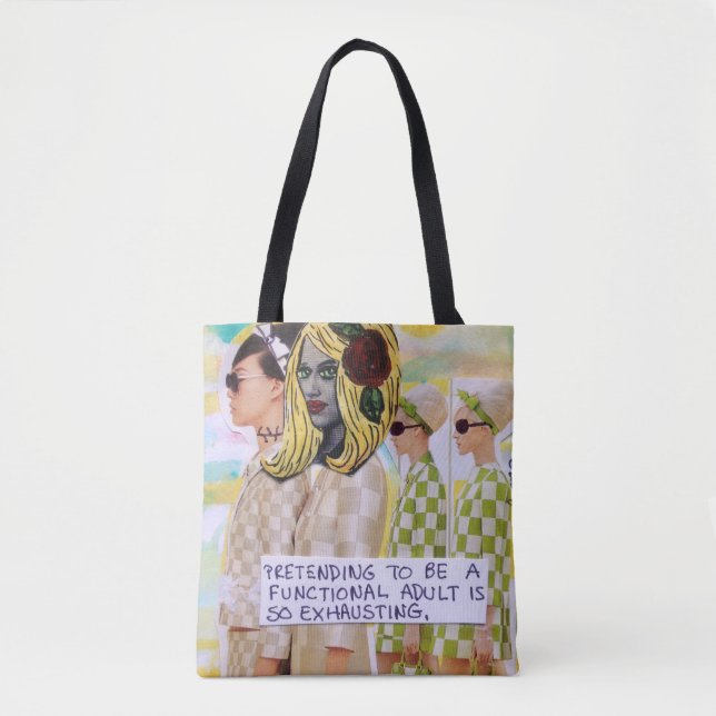 Sac de fourre-tout feignant pour être un adulte (Devant)