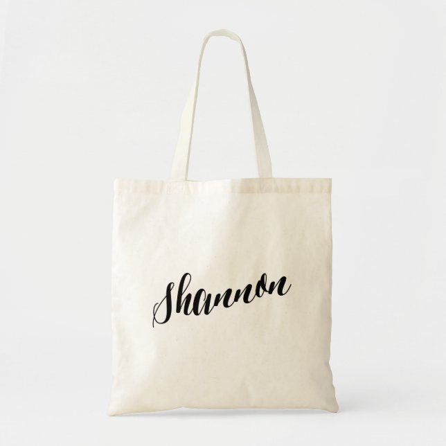 Sac de fourre-tout personnalisé de manuscrit (Devant)
