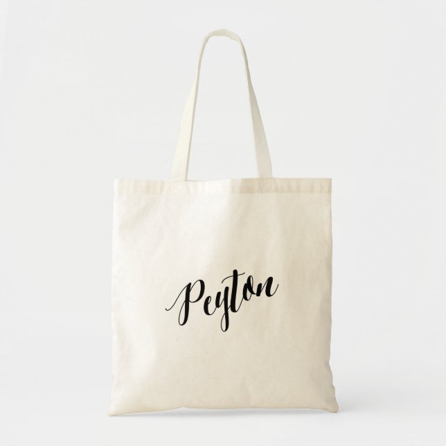 Sac de fourre-tout personnalisé de manuscrit (Devant)