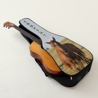 Sac de guitare acoustique de pays de cheval par