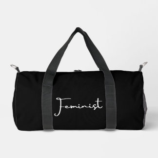 Sac de gym féministe noire - Donnez de l'énergie à