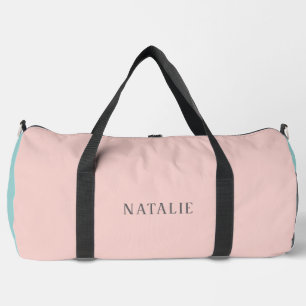 Sac de gym personnalisé rose menthe sport