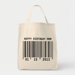Sac de joyeux anniversaire de code barres