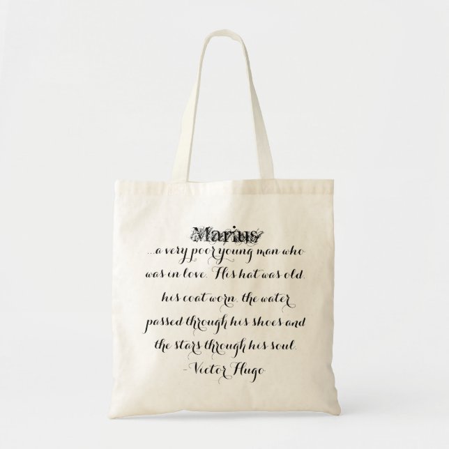 Sac de Les Miserables : Manuscrit de fantaisie de (Devant)