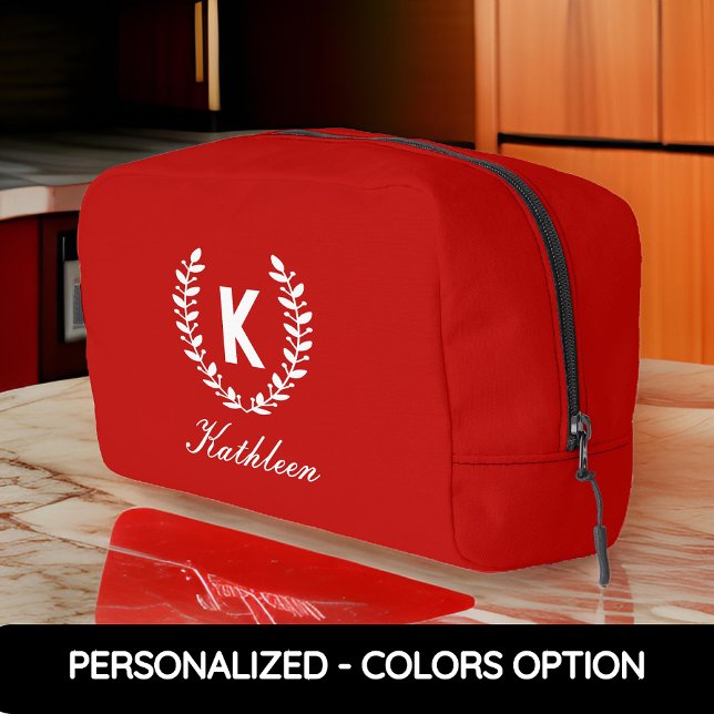 Sac de maquillage, cadeau d'anniversaire pour elle (monogram travel bag, initial name makeup bag, bridesmaid gift, bridesmaid proposal gift, bride gift)
