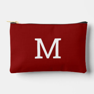 Sac de maquillage d'accessoires initial de monogra