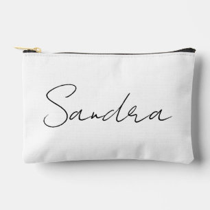 Sac de maquillage de nom personnalisé, C monogramm
