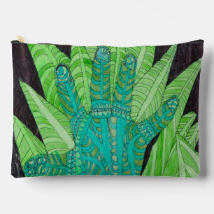 Sac de maquillage des mains tribales