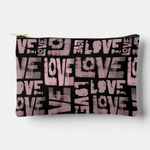 Sac de maquillage en graffiti - rose et noir - Amo