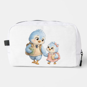 Sac de Maquillage Famille d'Oiseaux
