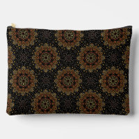 Sac de maquillage Mandala Design Abstrait noir