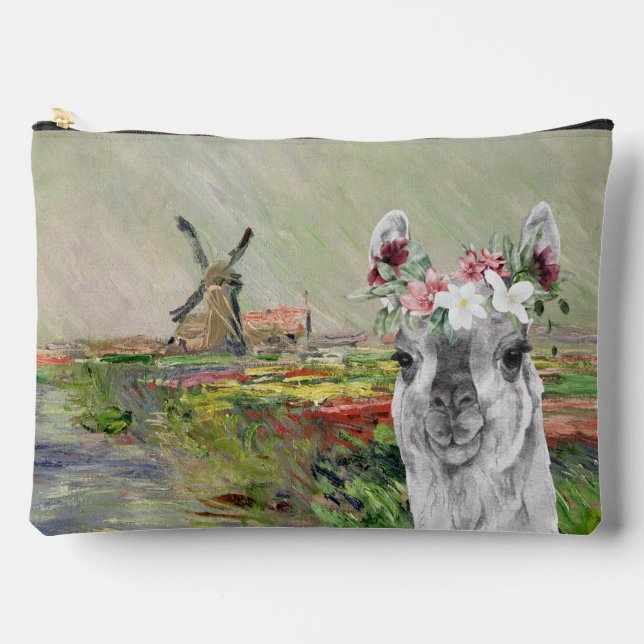 Sac de maquillage Monet Champ Tulipes et Fancy Lla (Recto)