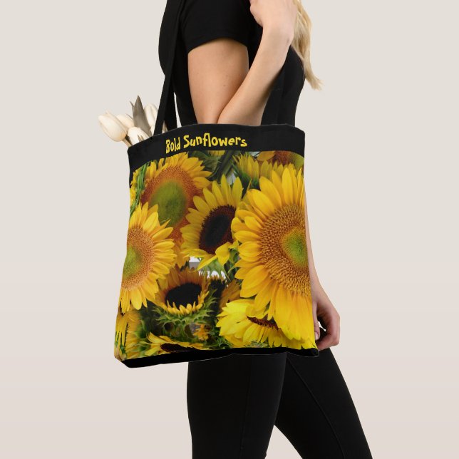 Sac de marché Bold Sunflower Farmers (De près)