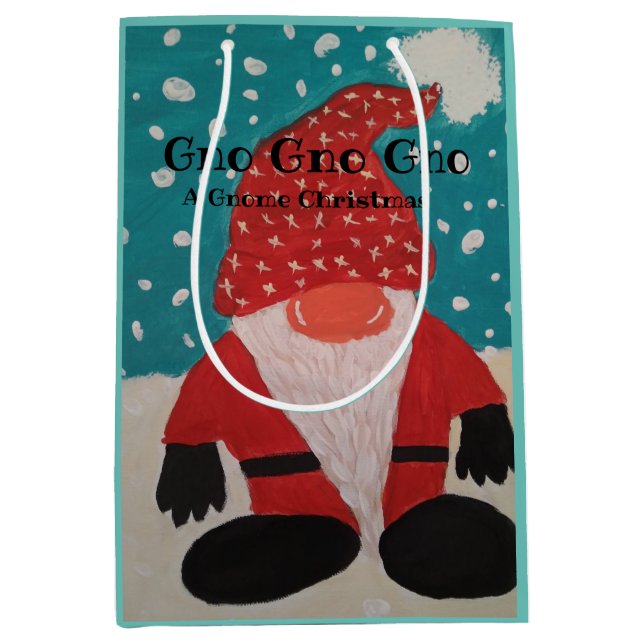 Sac de Noël Gnome Père Noël (Devant)