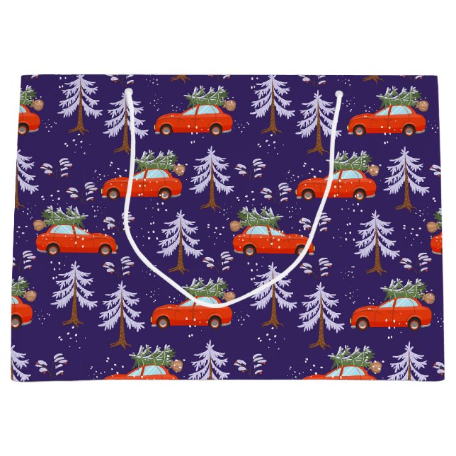 Sac de Noël pour achat de sapin (Devant)