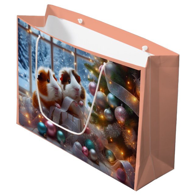 Sac de Noël pour cochons d'Inde (Devant Angle)