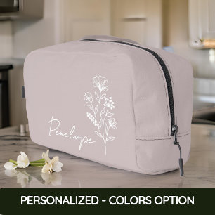 Sac de nom floral, Sac organisateur maquillage, Ca