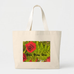 SAC de *personalize* de rose rouge et de fougère