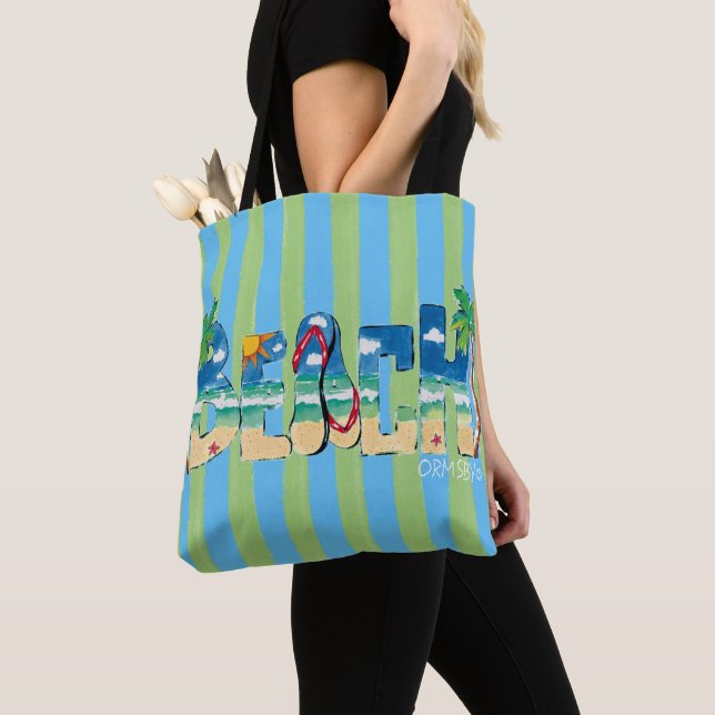Sac de plage (De près)