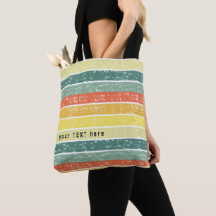 Sac de plage Customisé à bande rétro