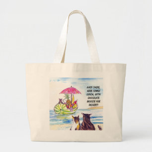 Sac de plage de chats de fruit d'été