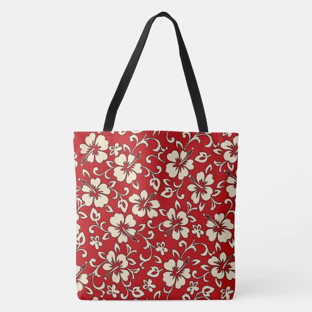 Sac de plage floral de Malia Hawaii Hibiscus (Devant)