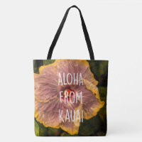 Sac de plage réversible Hawaii Lilac Hibiscus