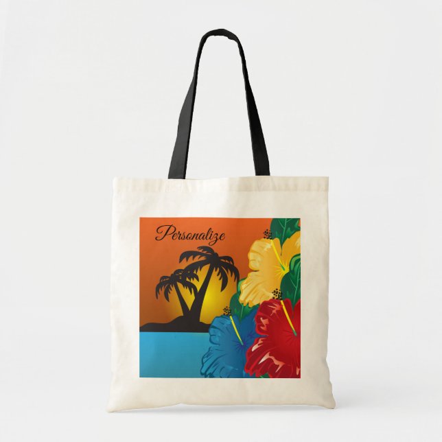Sac de plage Tropical Sunset (Devant)