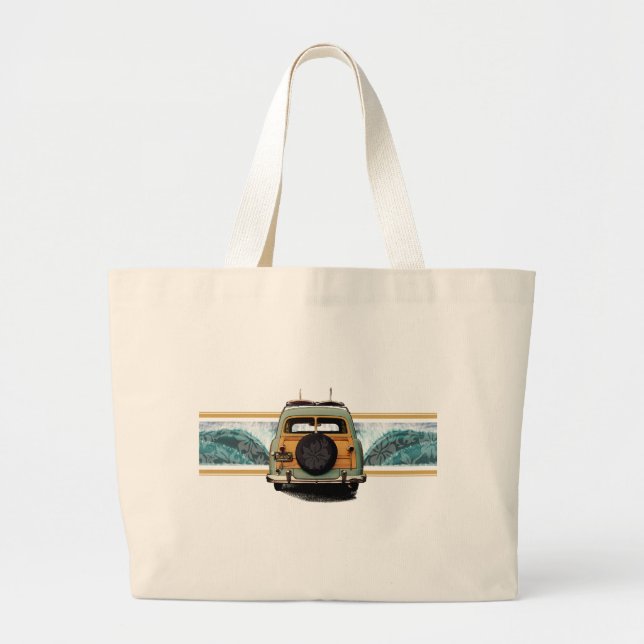 Sac de plage Woody Wave Surf (Devant)