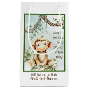 Sac de préférence Baby shower singe