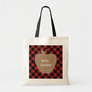 Sac de professeur d'Apple de plaid de Buffalo