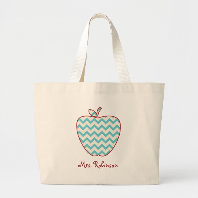 Sac de professeur de Chevron Apple d'Aqua (Devant)