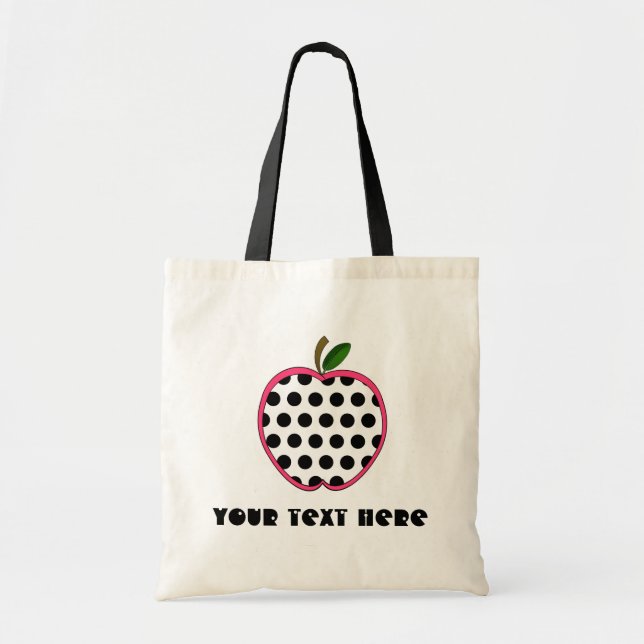 Sac de professeur - point de polka Apple (Devant)