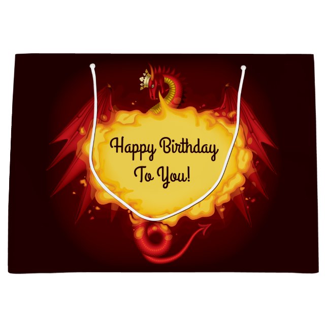 Sac de respiration de cadeau de dragon du feu (Devant)