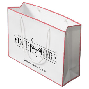 Sac de shopping de boutique imprimé avec un logo p