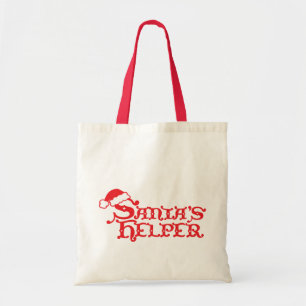 Sac de shopping saisonnier rouge pour l'aide du Pè