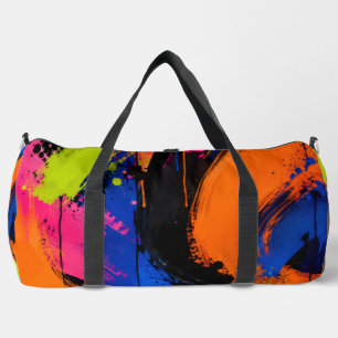 Sac de sport à motif abstrait audacieux