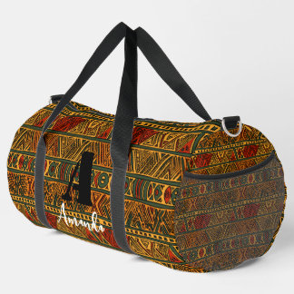 Sac De Sport Afrique Amhara Éthiopie Motif ethnique géométrique