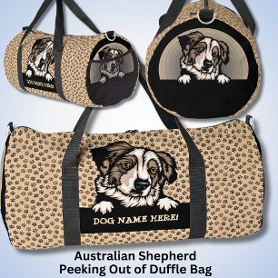 Sac De Sport Ajouter Nom du chien Votre nom, Berger Australien