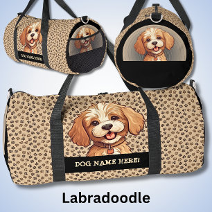 Sac De Sport Ajouter Un Nom De Chien, Votre Nom, Labradoodle