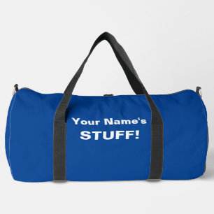 Sac De Sport Ajouter votre nom Objet texte (ou 2 lignes) Bleu