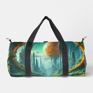 Sac De Sport Alien Nature & Futuriste Ville Surreal Sci-Fi Art